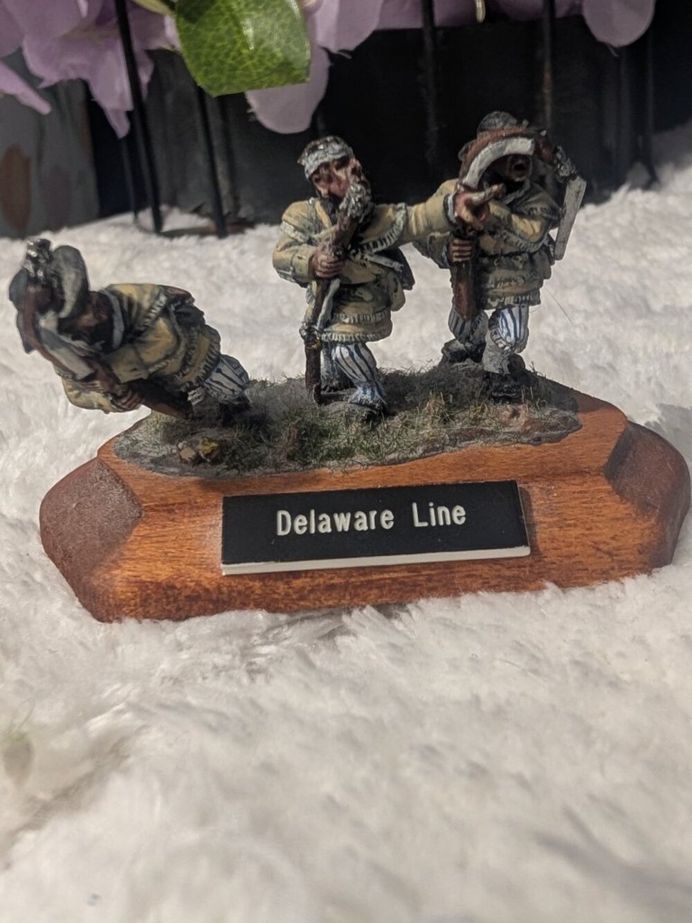 Revolutionary War Delaware Line Military Miniature - Hand Painted Continental